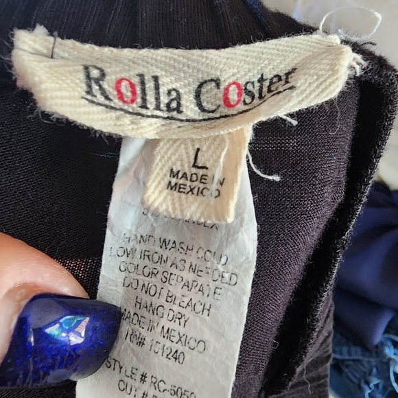 ROLLA COSTER Black Strapples Dress Size L - Picture 11 of 12